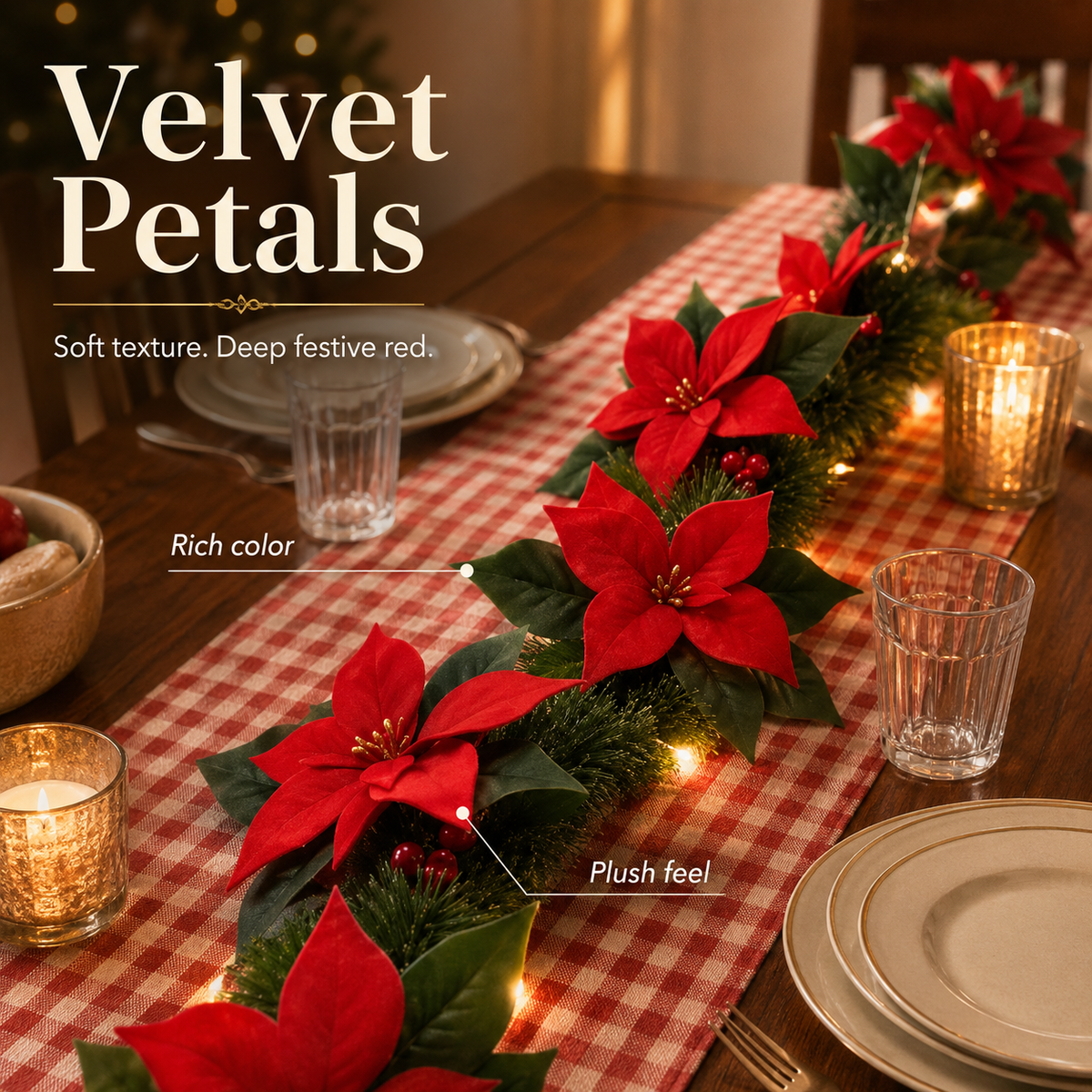 Everlasting   Poinsettia Holiday Vine🌻🌼