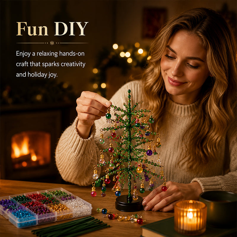 DIY Beaded Christmas Tree Kit – 🎅Create Your Own Sparkling Holiday Decoration