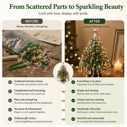 DIY Beaded Christmas Tree Kit – 🎅Create Your Own Sparkling Holiday Decoration