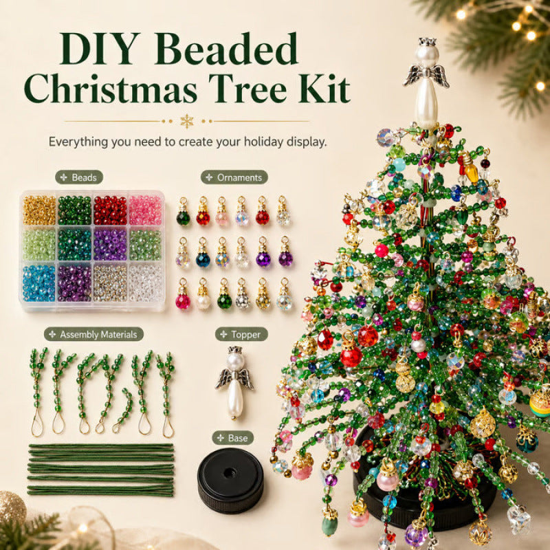 DIY Beaded Christmas Tree Kit – 🎅Create Your Own Sparkling Holiday Decoration