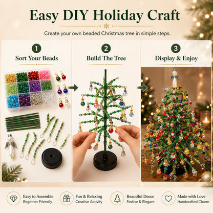 DIY Beaded Christmas Tree Kit – 🎅Create Your Own Sparkling Holiday Decoration