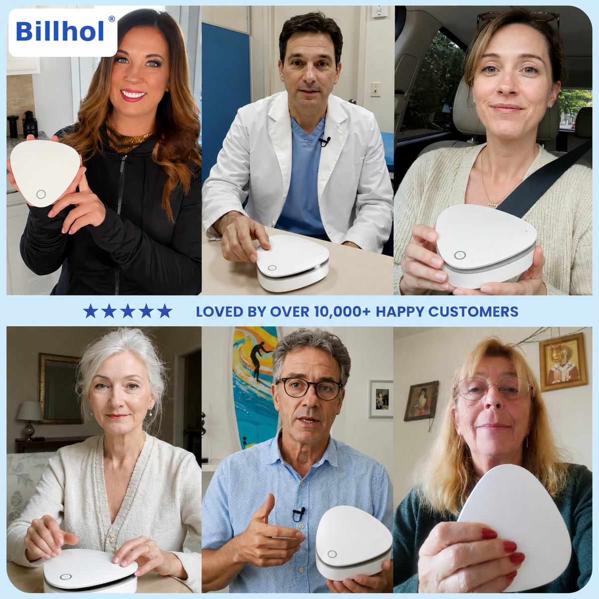 Billhol®  Portable O₃ Odor Removal Machiner | Smoke, Pet, Kitchen & Car Odor Treatment