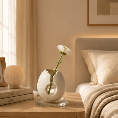 Inregathy Broken Shell Ceramic Vase