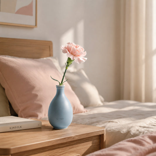 Inregathy Soft Blue Ceramic Vase
