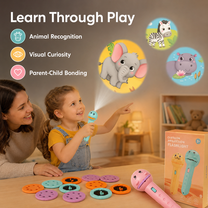 𝐁i𝐥𝐥𝐡𝐨𝐥®Kids Projection Flashlight, Bedtime Story Projector Toy