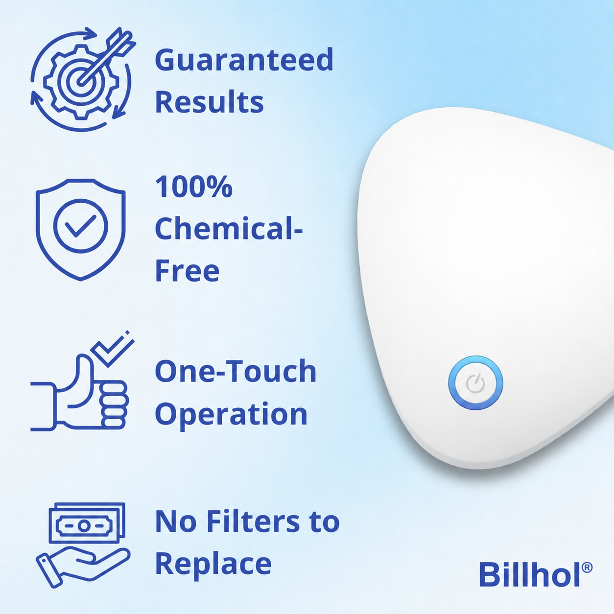 Billhol®  Portable O₃ Odor Removal Machiner | Smoke, Pet, Kitchen & Car Odor Treatment
