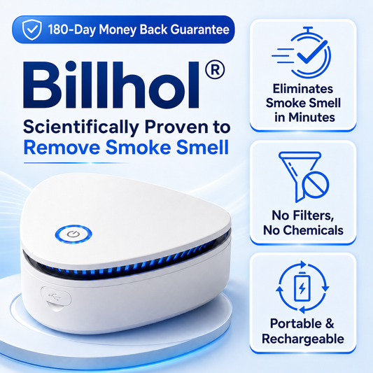 Billhol®  Portable O₃ Odor Removal Machiner | Smoke, Pet, Kitchen & Car Odor Treatment