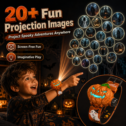 𝐁i𝐥𝐥𝐡𝐨𝐥® 3D Dinosaur Projection Watch🎃Realistic T-Rex Design, Safe Soft Strap for Kids Ages 3+