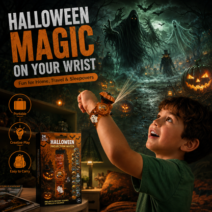 𝐁i𝐥𝐥𝐡𝐨𝐥® 3D Dinosaur Projection Watch🎃Realistic T-Rex Design, Safe Soft Strap for Kids Ages 3+