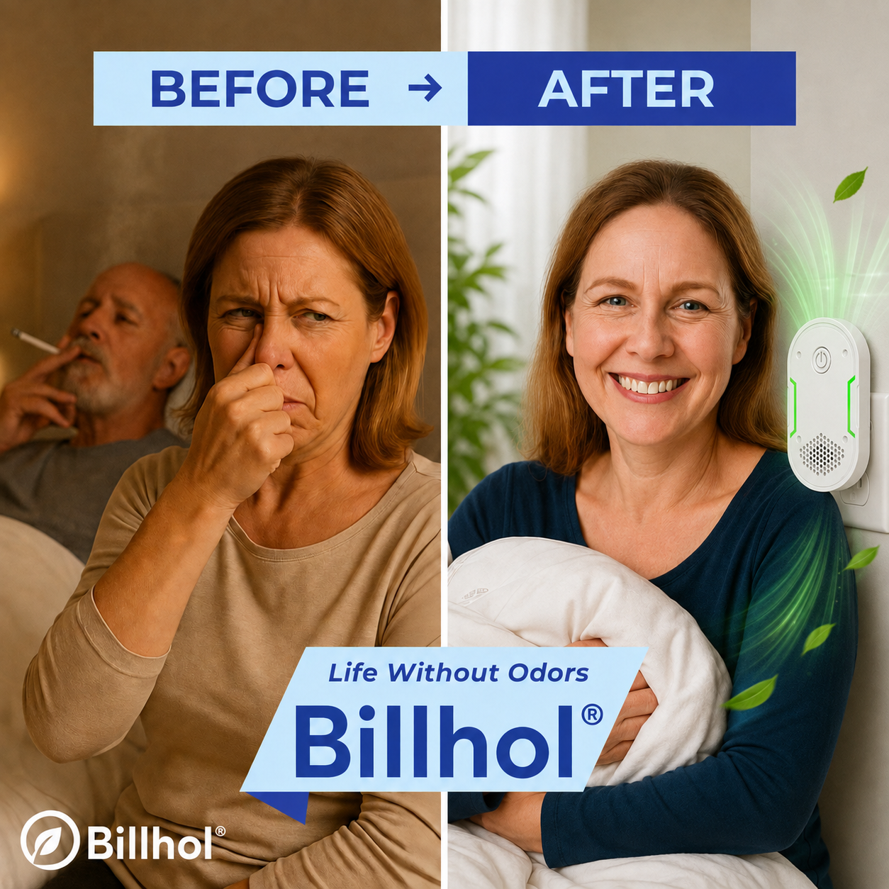 Billhol®  Portable Odor Removal Machiner | Smoke, Pet, Kitchen & Car Odor Treatment🐿️