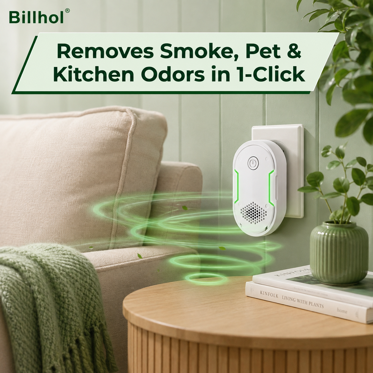 Billhol®  Portable Odor Removal Machiner | Smoke, Pet, Kitchen & Car Odor Treatment🐿️