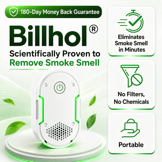Billhol®  Portable Odor Removal Machiner | Smoke, Pet, Kitchen & Car Odor Treatment🐿️