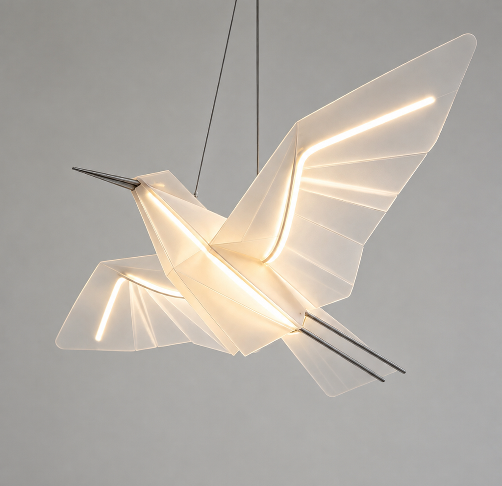 Origami Bird Pendant Light