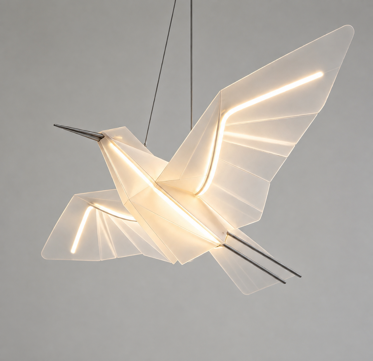 Origami Bird Pendant Light