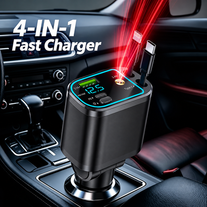 Billhol® 4-in-1 Retractable Fast Car Charger🦣