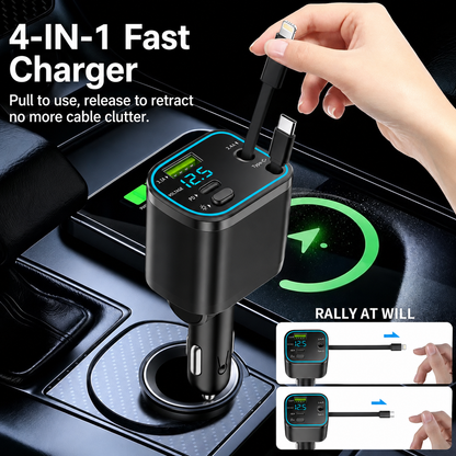 Billhol® 4-in-1 Retractable Fast Car Charger🦣