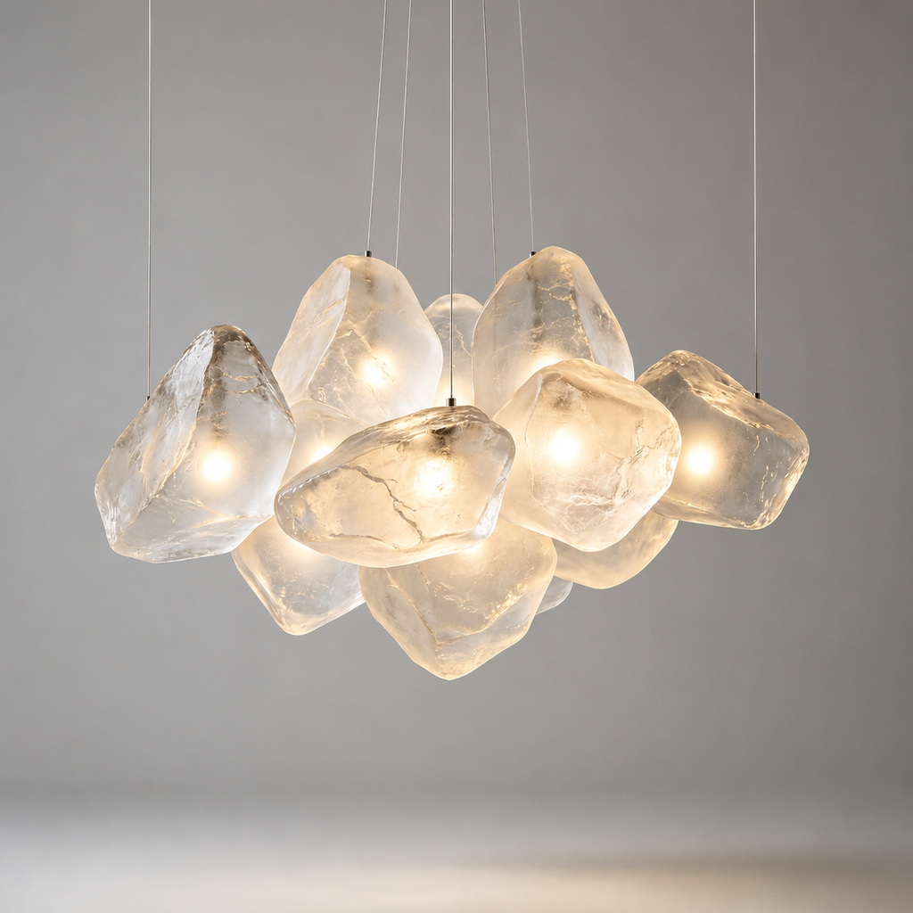 Ice Rock Cluster Pendant Light