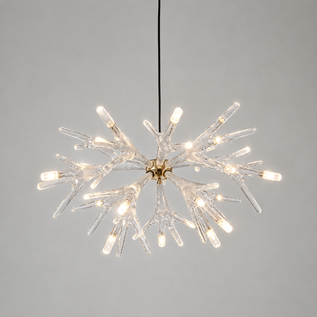 Crystal Branch Coral Chandelier