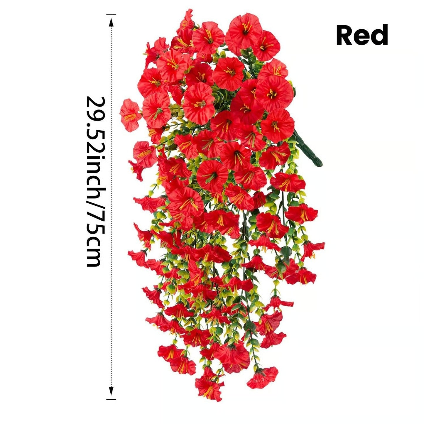 Artificial Morning Glory Hanging Vine Fake Wall Decor Flowers