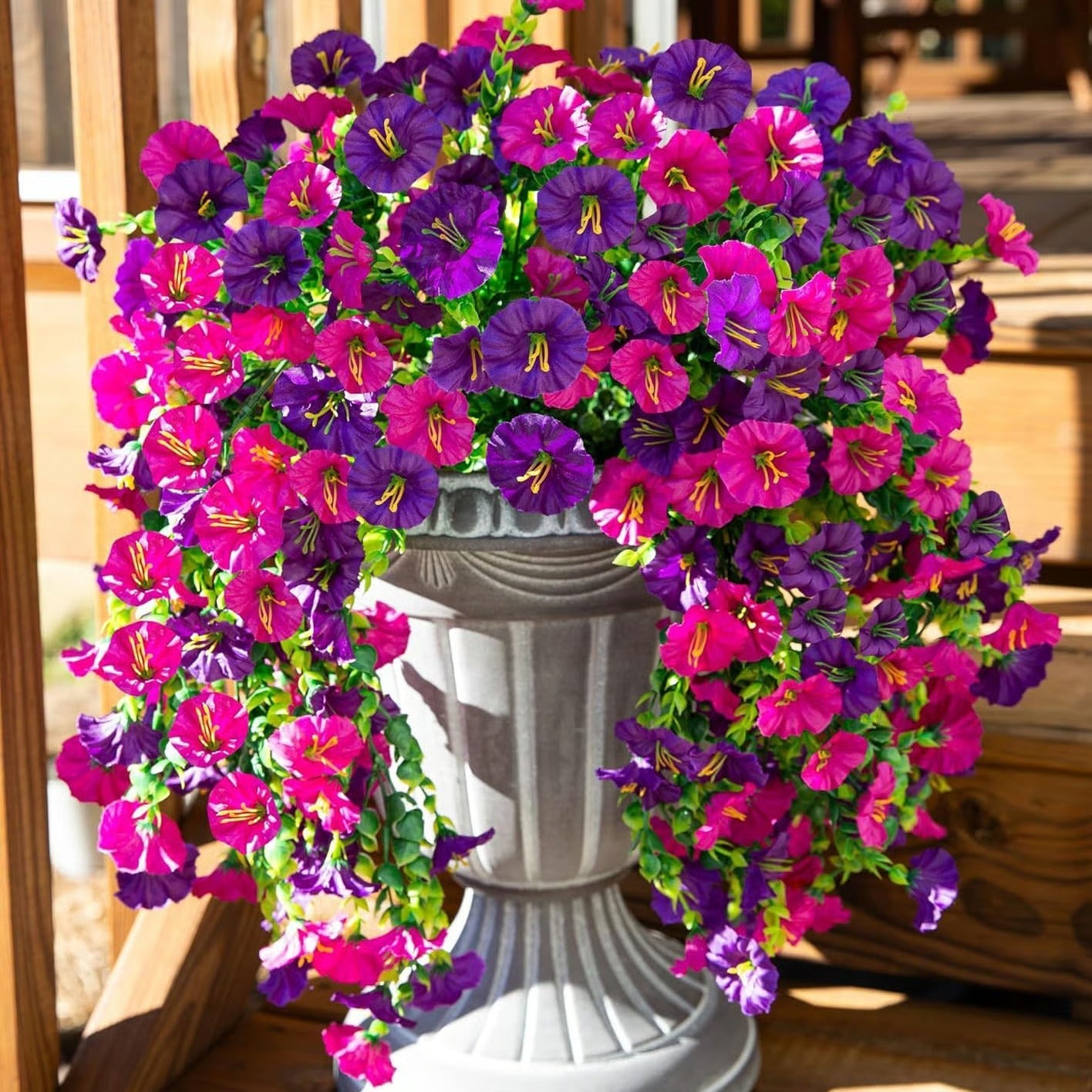 Artificial Morning Glory Hanging Vine Fake Wall Decor Flowers