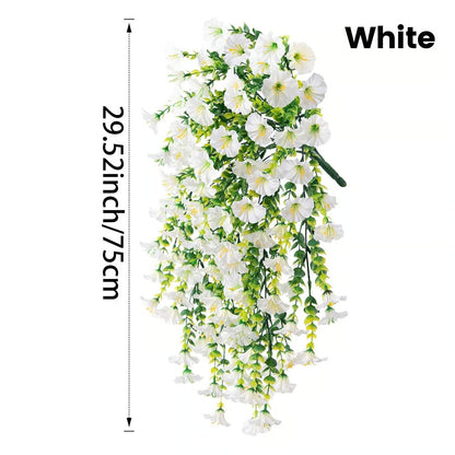 Artificial Morning Glory Hanging Vine Fake Wall Decor Flowers